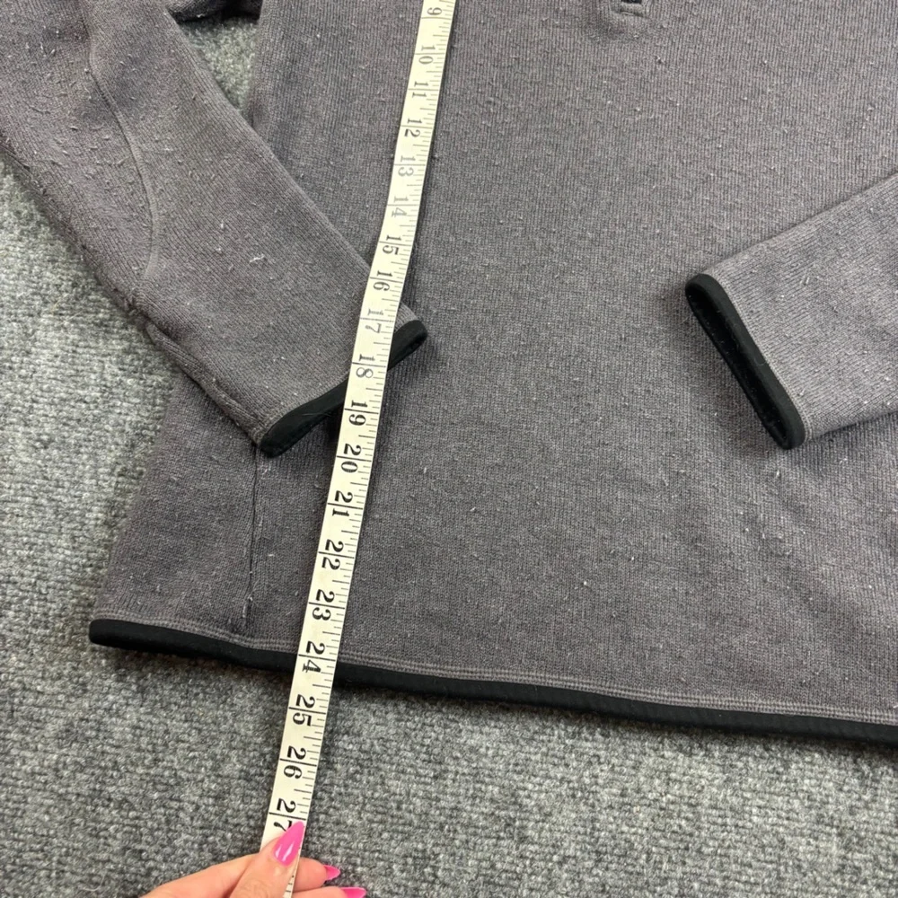 PATAGONIA Women’s Grey/Black Better Sweater 1/4 Zip Fleece Pullover size: Large - Picture 9 of 9